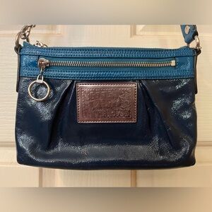Coach Teal Leather Crossbody